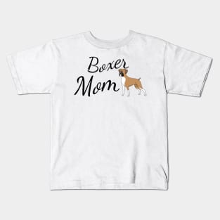 Boxer Dog Mom Kids T-Shirt